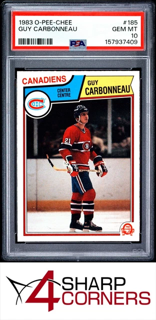 1983 O-PEE-CHEE #185 GUY CARBONNEAU RC CANADIENS HOF PSA 10