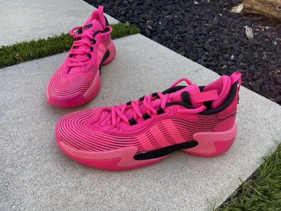 Adidas Womens 12 Pink Exhibit Select 2.0 Pro Light Strike Shoes JI4448