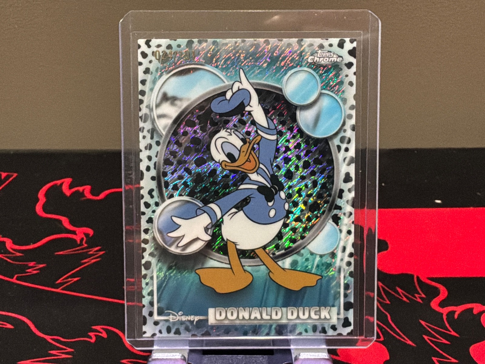 2026 Topps Disney Chrome Donald Duck #99 101 Dalmatians Shimmer  024/101