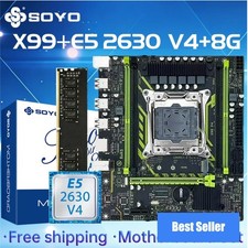 SOYO X99 MicroATX Motherboard LGA 2011-3 Xeon E5-2630 V4 DDR4 Bundle