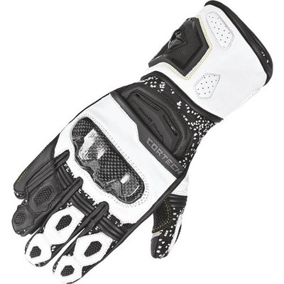 Cortech Revo RR V2 Women's Leather/Textile Motorcycle Gloves | White/Black