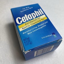 Jabón en barra antibacteriano de limpieza suave para cetafilo de 1 barra 4,5 triclosán LEER FECHA