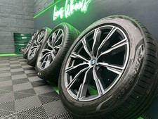 BMW X5 X6 G05 G06 740M Diamond Cut 20" Alloy Wheels 8071996 8071997 5mm+ Tyres!