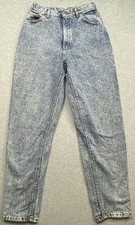 VTG Lee Riders High-Rise Mom Jean Women s Sz 12 Denim Made In USA Distressed