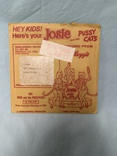 Vintage Vinyl Rare 1970s Record Josie & The Pussy Cats Cartoon Kelloggs Cereal