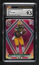 2021 Panini Chronicles Draft Picks Spectra Pink Trey Lance CSG 9.5 Mint Plus pw2