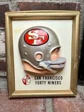 Placa de casco de fútbol americano Technigraph 1965 NFL San Francisco 49ers