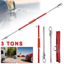 3T 3000 kg Auto Abschleppstange mit Dämpfung Abschleppseil Pannenhilfe PKW