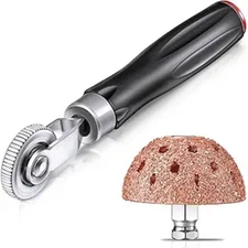 2 Pieces Tire Patches Tools, Tire Patch Roller and Tire Buffer Wheel,  55 mm