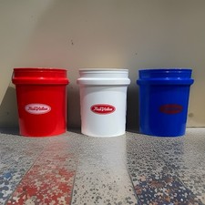 Lote de 3 Mini Cubos True Value Rojo, Blanco, Azul, Conjunto Patriótico. Raro