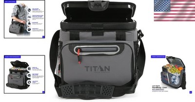 Titan Zipperless Cooler - 16 Can HardBody, Deep Freeze Insulation