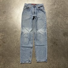 VTG 90s Y2K Levis Levi  s SilverTab Loose Fit Baggy Blue Denim Jeans Size 28-31