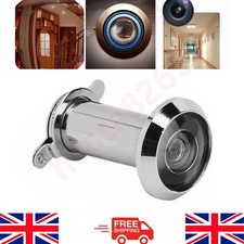 200° Adjustable Door Peephole Viewer Wide Angle Eye Security Spy Hole Glass Lens
