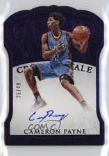 2015-16 Panini Preferred Crown Royale Purple 25/49 Cameron Payne #185 Auto 0ud4