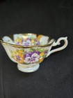 Royal Albert Cup Saucer Yellow &  Purple Pansies Heavy Gold Trim Bone China Eng. — photo 7