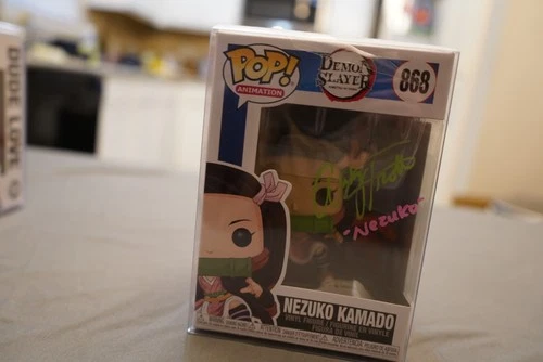 Funko Pop Demon Slayer Nezuko Kamado #868 Signed by Abby Trott
