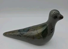 Vintage Tonala Mexican Folk Art Clay Pottery Bird Hand Made  7" Mexico