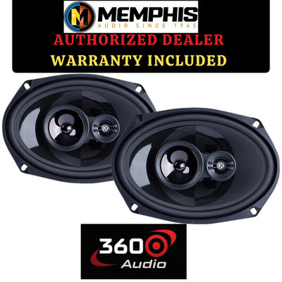 Memphis PRX6903 60W 6''x9'' 3-Way Power Reference Coaxial Speakers (Pair) Black