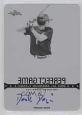 2014 Leaf Metal Draft Perfect Game Printing Plate Black 1/1 Doak Dozier Auto 0t3