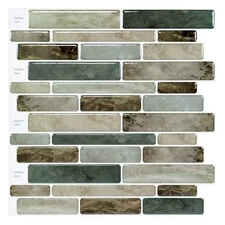 Marble Peel and Stick Backsplash for Kitchen, 3D Adhesive Tile Backsplash for...