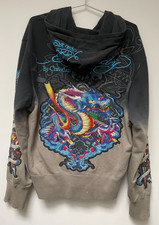 MENS XL VINTAGE Y2K Ed Hardy Rhinestone Bedaz...