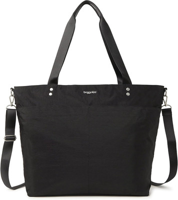 Zippered Nylon Carryall Tote - Lightweight Weekender Bag with Luggage Sleeve