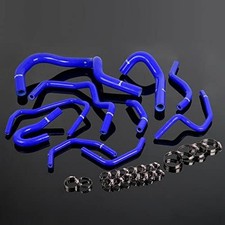 Silicone Radiator Coolant Hose Pipe Kit Blue