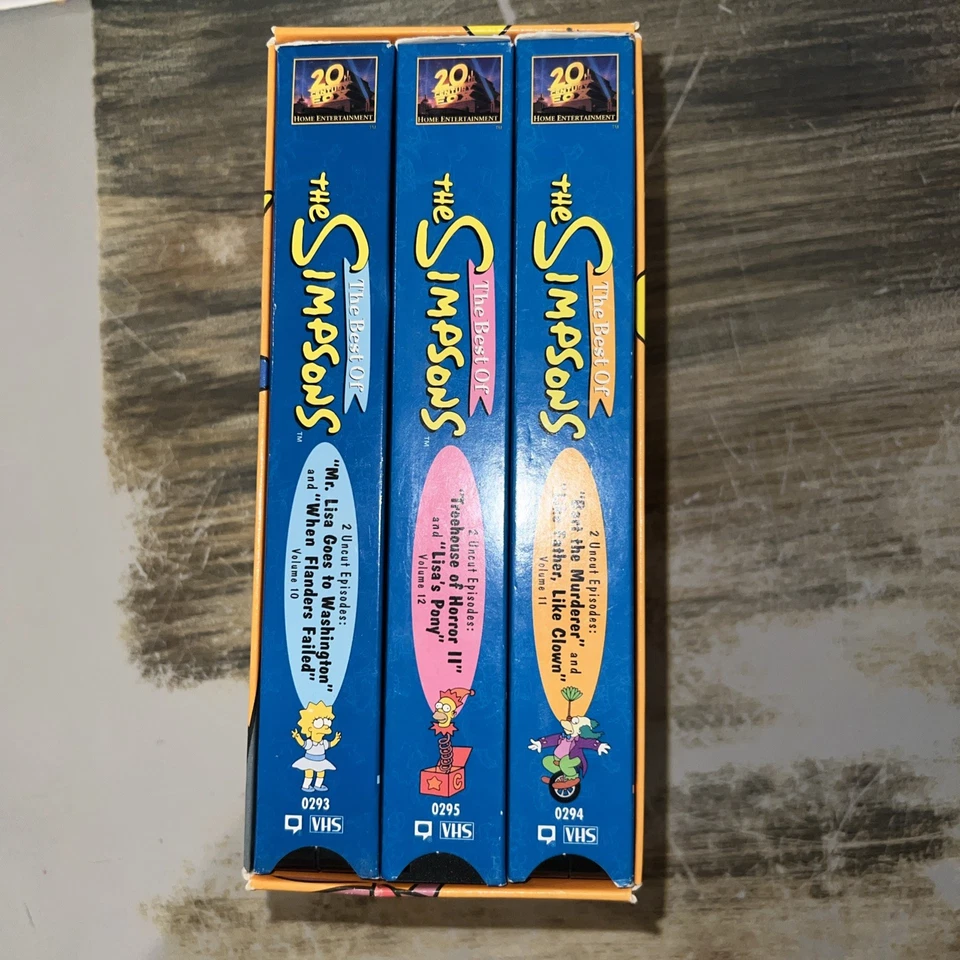 Vintage The Best Of The Simpsons Vhs Box Set 10,11,12 - Image 2 of 4