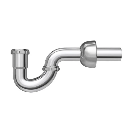 PROFLO PFPTP200 12-1/4" Plastic SJ Tubular P-Trap (1-1/4" X - Chrome - Picture 1 of 3