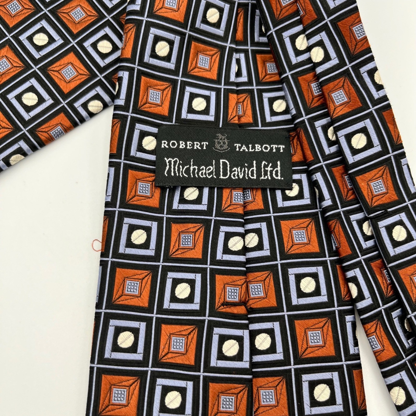 Robert Talbott Michael David Ltd Silk Geometric P… - image 6