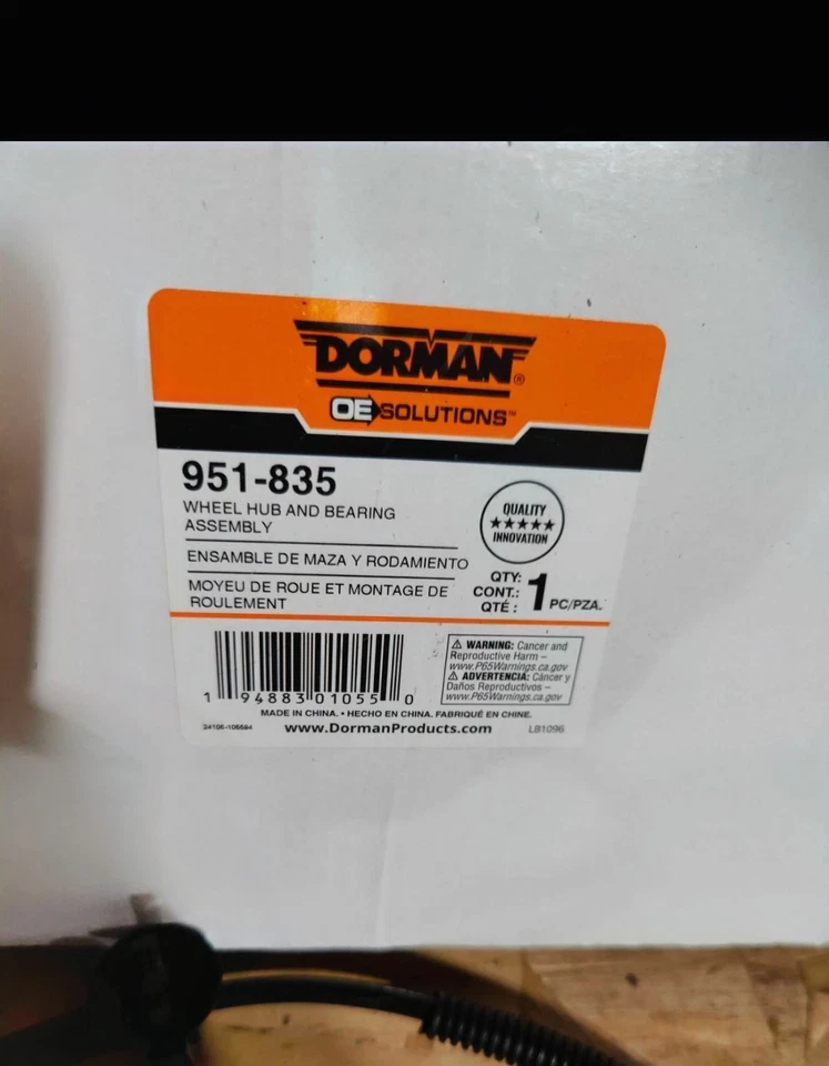*NUEVO* Conjunto de cojinete y buje Dorman 951-835 Ford F-250,350,450,550 Super Duty Foto 3 de 4