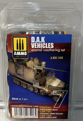 A.MIG 7406 D.A.K. Vehiclesenamel weathering  Set AMMO OF MIG JIMENEZ S.L.