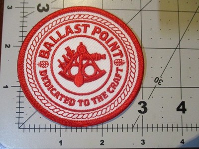 BALLAST POINT sculpin red wht sextant PATCH iron on craft beer brewing brewery Z