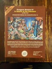 (Dungeons and Dragons) Dungeon Module B1: IN SEARCH of the UNKNOWN - D & D 1980