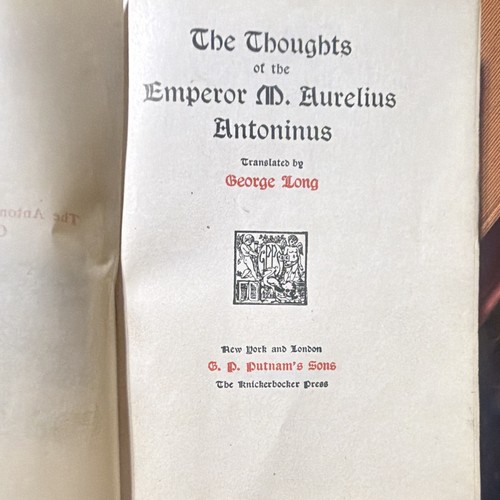 Cover of Marcus Aurelius The Thoughts of the Emperor M. Aurelius Antoninus HC Putnam