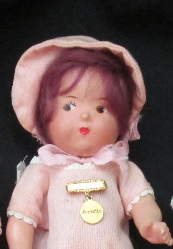 Muñecas de composición Madame Alexander Dionne Quintillizos 1936 - Juego completo las 5 Foto 4 de 4