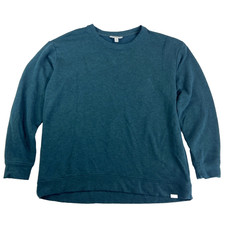 Orvis Men's Crew Neck Sweatshirt Pullover Size Large Green Modal Blend Soft