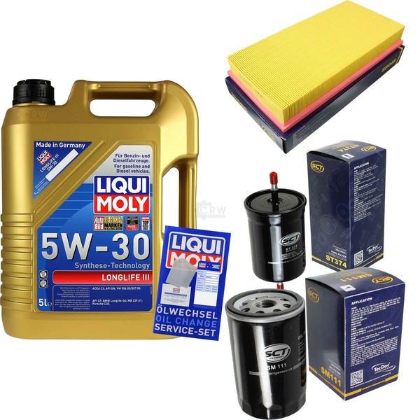 SCT Inspektionspaket Liqui Moly Longlife 5W-30 FüR VW Golf IV 1.6 2.0 1.8 T New-image
