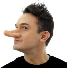 F/X Special Effects Costume Prosthetic Big Long Cyrano Nose Appliance Flesh O...