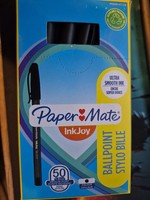 Paper Mate Inkjoy 50 Kugelschreiber Mit Kappe, Medium 50 StüCk In Schwarz
