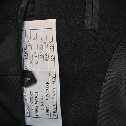 Pronto Uomo 42L 36x32 Gray 100% Wool Italy Made Mens Jacket Pants Suit - Picture 5 of 12