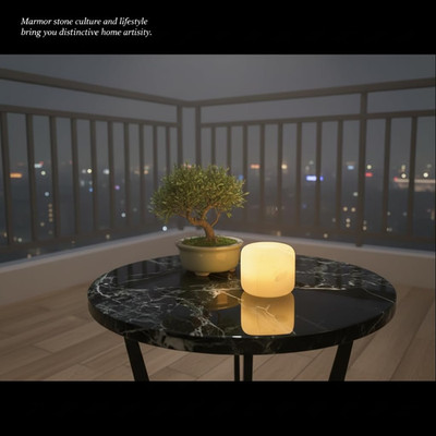 Marble Lamp Night Light Touch Bedside Table Lamp for Bedroom,Type-C Rechargeable