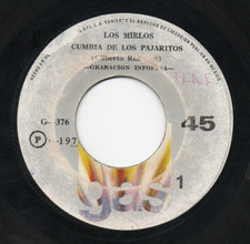 Los Mirlos - Cumbia De Los Pajaritos / Cumbia Del Pato - Gas 7" Mexico 1976