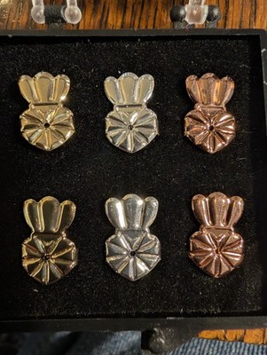 Lot Of 3 Pair 925 Earring Backs! Gold, Silver & Bronze Tone! Marked! Never Used!