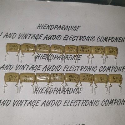 LOT OF 16pcs NOS MULLARD MUSTARD .0082uF 8.2nF 400V HQ RADIAL VINTAGE CAPS!RARE!