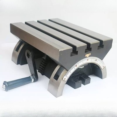 Milling/Drilling Machine Tilting Adjustable Angle Work Table 7/10/12/15 Inches