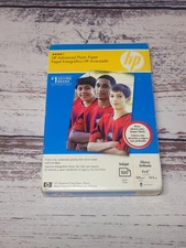 HP Premium GLOSSY 4X6 Ink Jet Picture Photo Paper 100 SHEETS 10mil NOB Lot Of 2