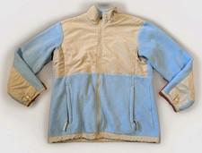 The North Face Fleece Jacket Girls XL Blue Gray Denali Style Full Zip Womens S