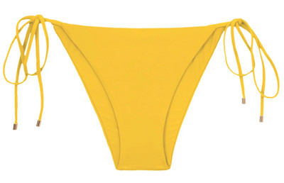 Rio De Sol Women's Side Tie Cheeky Bikini Bottom Sunflower Yellow Size XL NWT