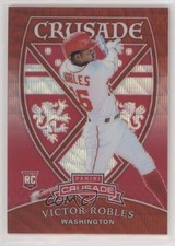 2018 Panini Chronicles Crusade Ruby Wave Prizm 166/199 Victor Robles #16 0ad